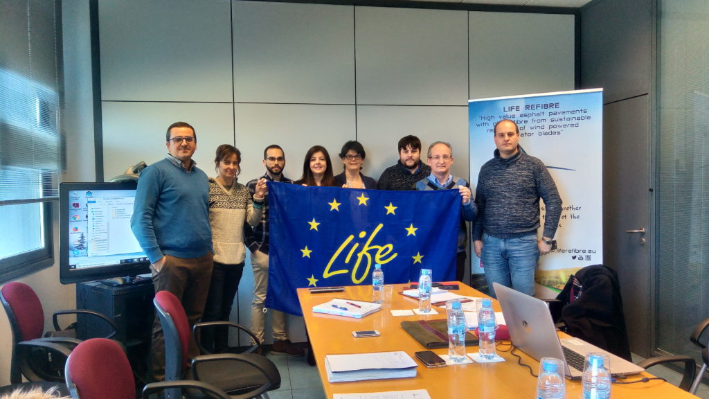 1st periodic meeting of the LIFE REFIBRE project