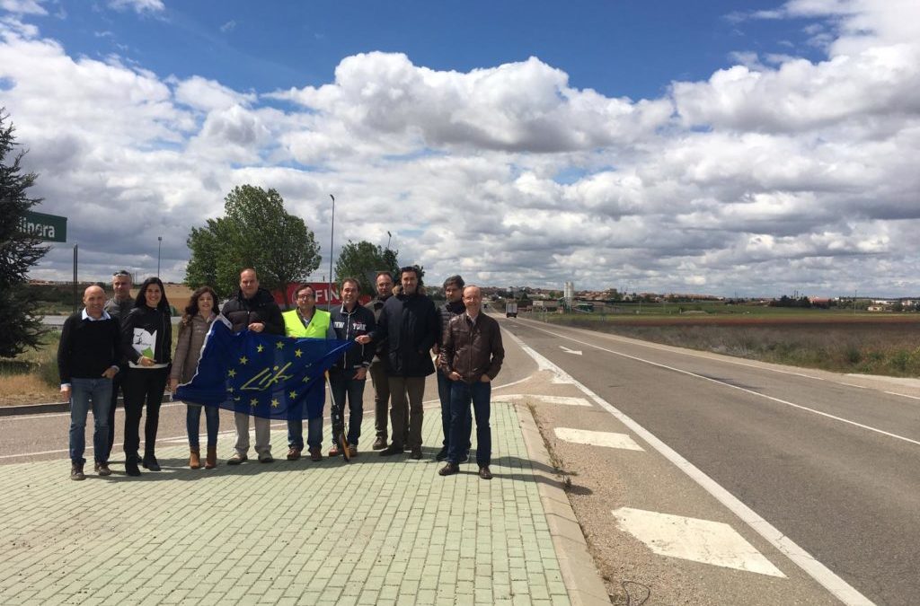 Visita al futuro tramo demostrador de carretera