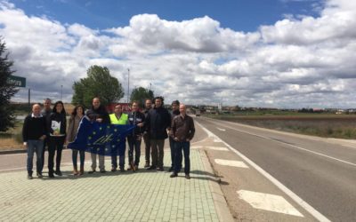 Visita al futuro tramo demostrador de carretera