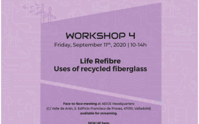 WORKSHOP 4 – USES OF RECYCLED GLASS FIBRE